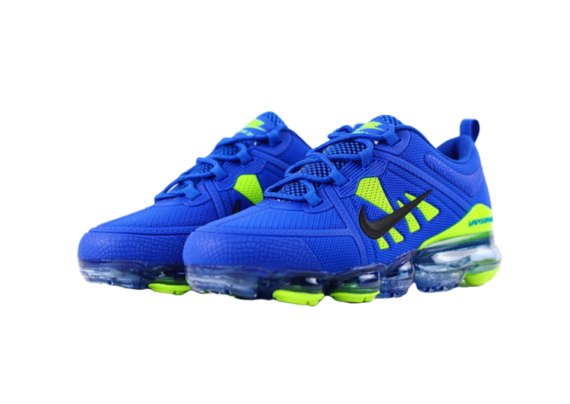 ⁦נעלי נייק-NIKE AIR VAPROMAX 2019 - BLUE-BITTER LIME⁩ – תמונה ⁦6⁩