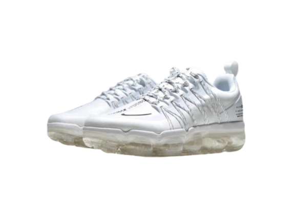 ⁦נעלי נייק-NIKE AIR VAPROMAX 2019 - FULL WHITE - BLACK LOGO⁩ – תמונה ⁦2⁩