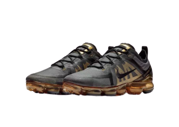 ⁦נעלי נייק-NIKE AIR VAPROMAX 2019 - GRAY-BROWN-BLACK LOGO⁩ – תמונה ⁦2⁩