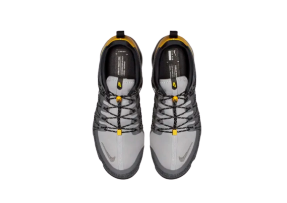 ⁦נעלי נייק-NIKE AIR VAPROMAX 2019 - LIGHT GRAY - YELLOW⁩ – תמונה ⁦5⁩