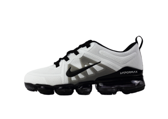 נעלי נייק-NIKE AIR VAPROMAX 2019 - WHITE-BLACK LOGO