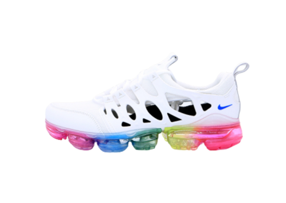 נעלי נייק-NIKE AIR VAPROMAX 2019 - WHITE-BOTTOM MULTICOLORED