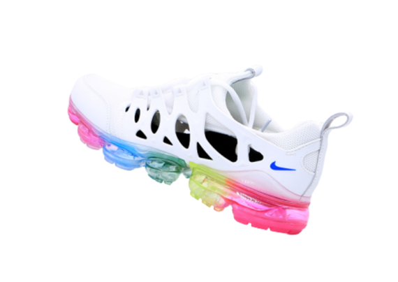 ⁦נעלי נייק-NIKE AIR VAPROMAX 2019 - WHITE-BOTTOM MULTICOLORED⁩ – תמונה ⁦6⁩