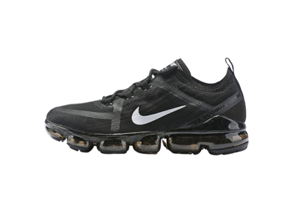 נעלי נייק-NIKE AIR VAPROMAX 2019 - WHITE LOGO - BLACK