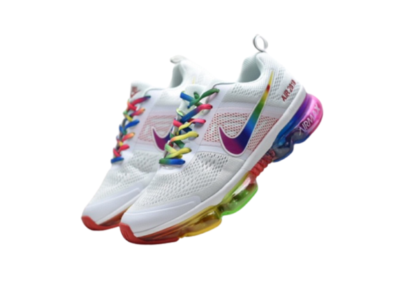 ⁦נעלי נייק-NIKE AIR VAPROMAX 2019 - WHITE-YELLOW-RED⁩ – תמונה ⁦3⁩