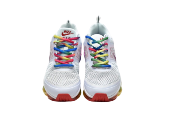 ⁦נעלי נייק-NIKE AIR VAPROMAX 2019 - WHITE-YELLOW-RED⁩ – תמונה ⁦4⁩