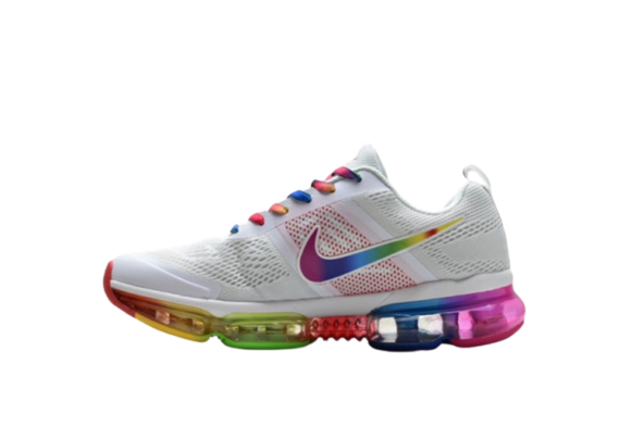 נעלי נייק-NIKE AIR VAPROMAX 2019 - WHITE-YELLOW-RED