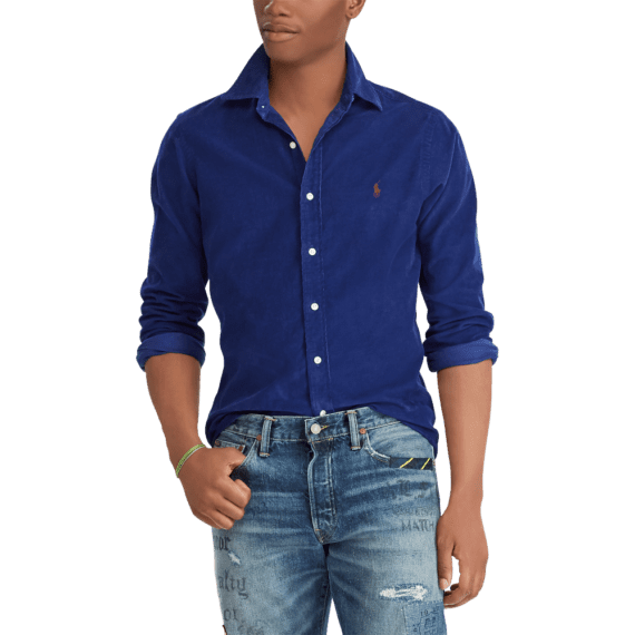 ⁦ראלף לורן-RL SHIRT MEN'S LONG BLUE⁩ – תמונה ⁦2⁩