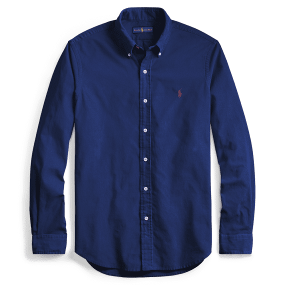 ראלף לורן-RL SHIRT MEN'S LONG BLUE