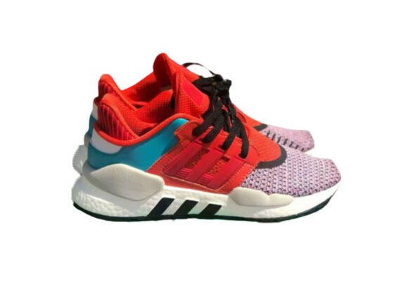 ⁦נעלי אדידס-ADIDAS Clover EQT – Pacific Blue - Shocking - Red⁩ – תמונה ⁦2⁩