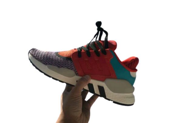 ⁦נעלי אדידס-ADIDAS Clover EQT – Pacific Blue - Shocking - Red⁩ – תמונה ⁦4⁩