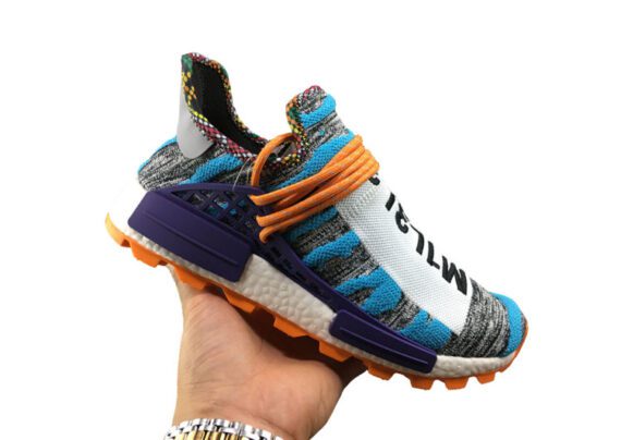 ⁦נעלי אדידס-ADIDAS Human Race Running Shoes – Skay-Blue - Purple - ORG⁩ – תמונה ⁦3⁩