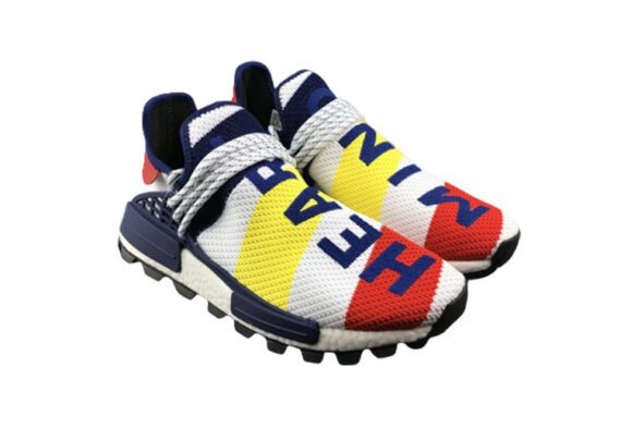 ⁦נעלי אדידס-ADIDAS Human Race Running Shoes –Wattle-Midnight Blue⁩ – תמונה ⁦2⁩