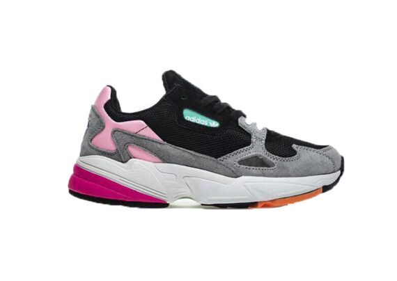 ⁦נעלי אדידס-ADIDAS YUNG-1 –  Black - Gray - Pink⁩ – תמונה ⁦2⁩