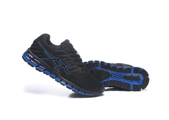 ⁦נעלי אסיקס-ASICS - Black & Blue Border⁩ – תמונה ⁦3⁩