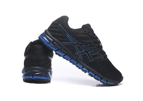 ⁦נעלי אסיקס-ASICS - Black & Blue Border⁩ – תמונה ⁦4⁩