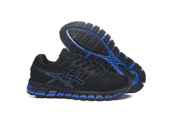 ⁦נעלי אסיקס-ASICS - Black & Blue Border⁩ – תמונה ⁦6⁩