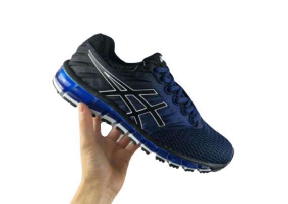 ⁦נעלי אסיקס-ASICS - Black & Dark-Blue Border⁩ – תמונה ⁦4⁩