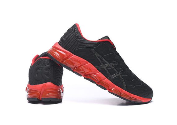 ⁦נעלי אסיקס-ASICS - Black & Dark Red⁩ – תמונה ⁦4⁩