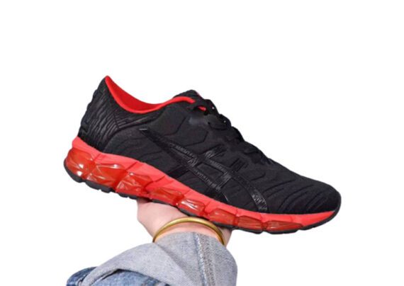 ⁦נעלי אסיקס-ASICS - Black & Dark Red⁩ – תמונה ⁦9⁩