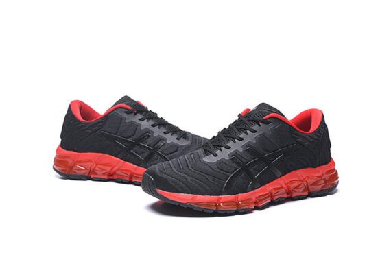 ⁦נעלי אסיקס-ASICS - Black & Dark Red⁩ – תמונה ⁦5⁩