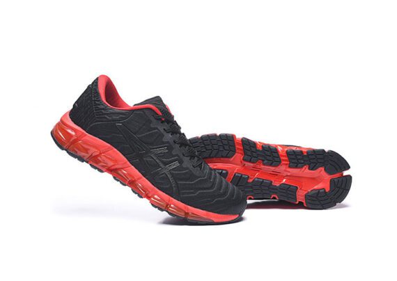 ⁦נעלי אסיקס-ASICS - Black & Dark Red⁩ – תמונה ⁦6⁩