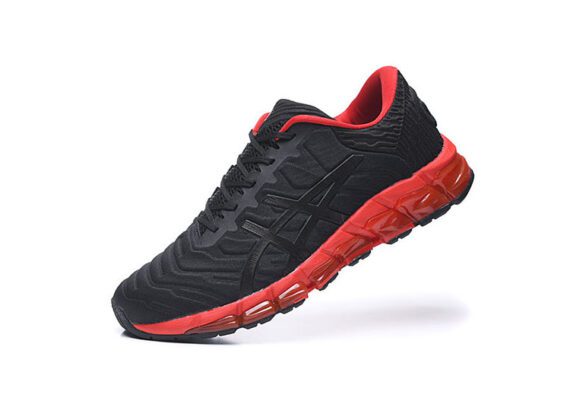 ⁦נעלי אסיקס-ASICS - Black & Dark Red⁩ – תמונה ⁦3⁩