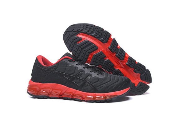 ⁦נעלי אסיקס-ASICS - Black & Dark Red⁩ – תמונה ⁦7⁩