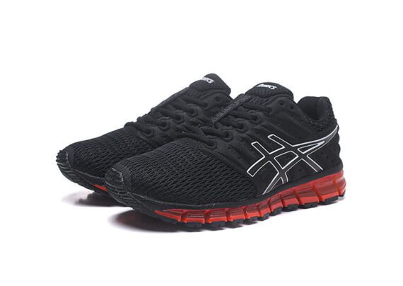 ⁦נעלי אסיקס-ASICS - Black & Red⁩ – תמונה ⁦2⁩