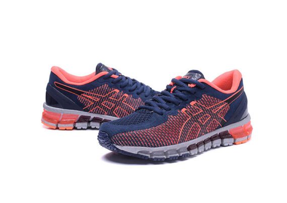 ⁦נעלי אסיקס-ASICS - Dark Blue ORG Red⁩ – תמונה ⁦2⁩