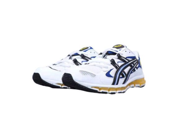 ⁦נעלי אסיקס-ASICS - GEL-KAYANO - White Blue Yellow⁩ – תמונה ⁦4⁩