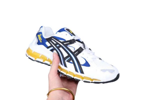 ⁦נעלי אסיקס-ASICS - GEL-KAYANO - White Blue Yellow⁩ – תמונה ⁦3⁩