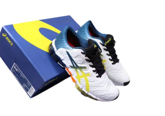 ⁦נעלי אסיקס-ASICS - GEL-QUANTUM - White & Blue⁩ – תמונה ⁦8⁩