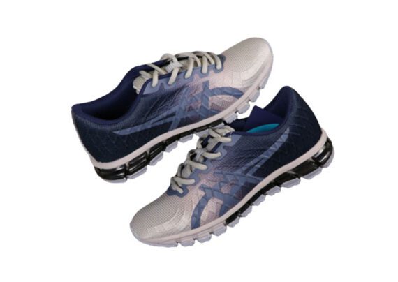 ⁦נעלי אסיקס-ASICS - Gray - Dark Blue⁩ – תמונה ⁦4⁩