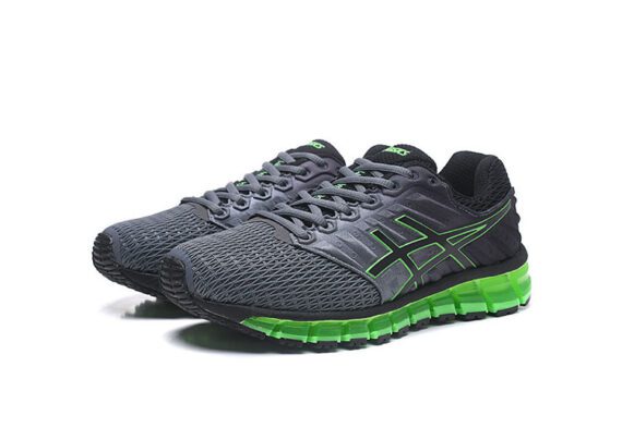 ⁦נעלי אסיקס-ASICS - Gray Fluorescent Green⁩ – תמונה ⁦2⁩