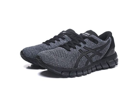 ⁦נעלי אסיקס-ASICS - KNIT 2 - Black Gray⁩ – תמונה ⁦2⁩