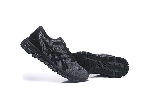 ⁦נעלי אסיקס-ASICS - KNIT 2 - Black Gray⁩ – תמונה ⁦3⁩