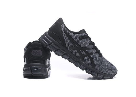 ⁦נעלי אסיקס-ASICS - KNIT 2 - Black Gray⁩ – תמונה ⁦4⁩