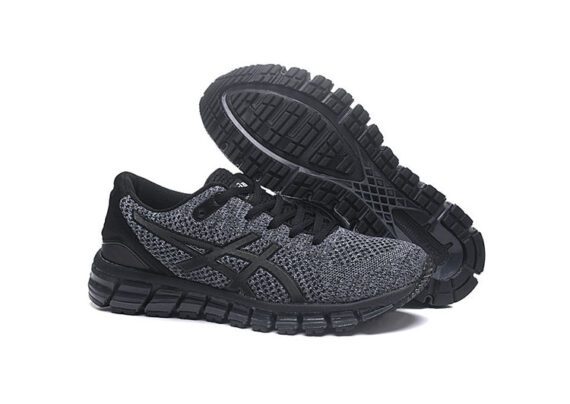 ⁦נעלי אסיקס-ASICS - KNIT 2 - Black Gray⁩ – תמונה ⁦6⁩