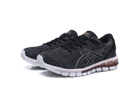 ⁦נעלי אסיקס-ASICS - KNIT 2 -Black Gray Red White⁩ – תמונה ⁦2⁩