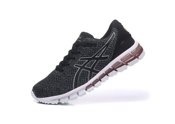 נעלי אסיקס-ASICS - KNIT 2 -Black Gray Red White