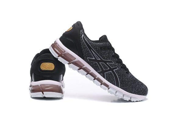 ⁦נעלי אסיקס-ASICS - KNIT 2 -Black Gray Red White⁩ – תמונה ⁦4⁩