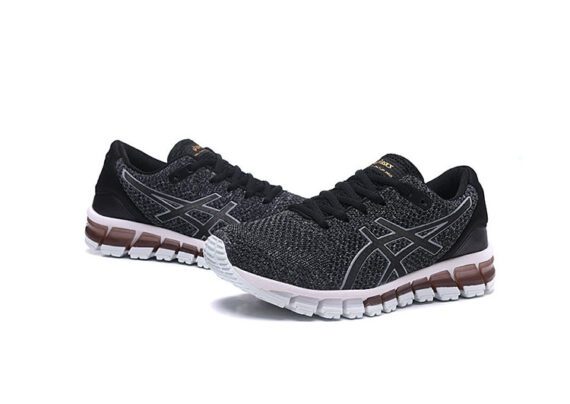 ⁦נעלי אסיקס-ASICS - KNIT 2 -Black Gray Red White⁩ – תמונה ⁦5⁩