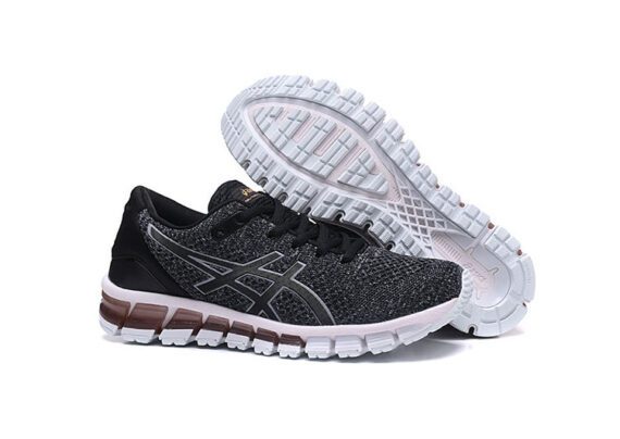 ⁦נעלי אסיקס-ASICS - KNIT 2 -Black Gray Red White⁩ – תמונה ⁦6⁩