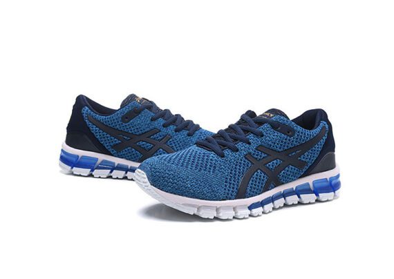 ⁦נעלי אסיקס-ASICS - KNIT 2 - Blue & White⁩ – תמונה ⁦5⁩