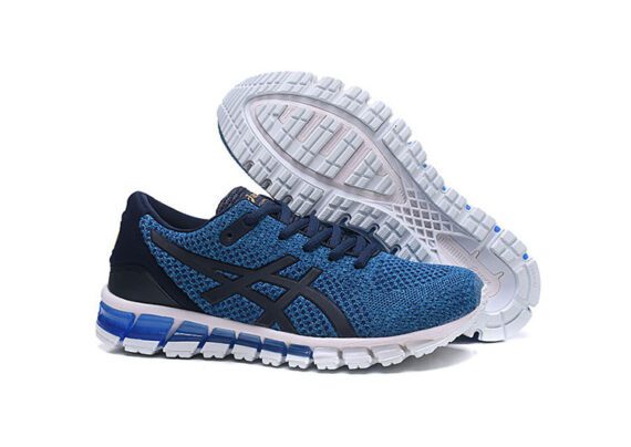 ⁦נעלי אסיקס-ASICS - KNIT 2 - Blue & White⁩ – תמונה ⁦6⁩