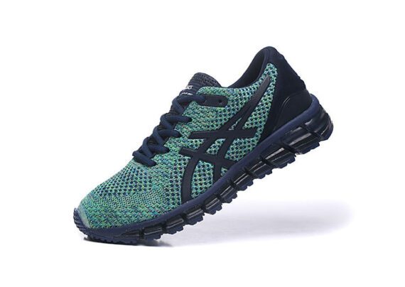 נעלי אסיקס-ASICS - KNIT 2 - Dark Green - Blue