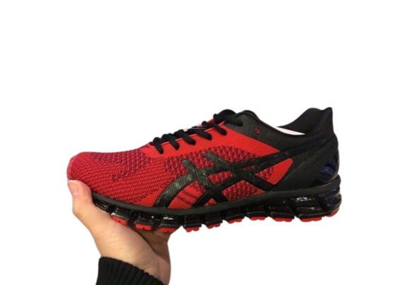 ⁦נעלי אסיקס-ASICS - KNIT - Dark-Red Black⁩ – תמונה ⁦4⁩