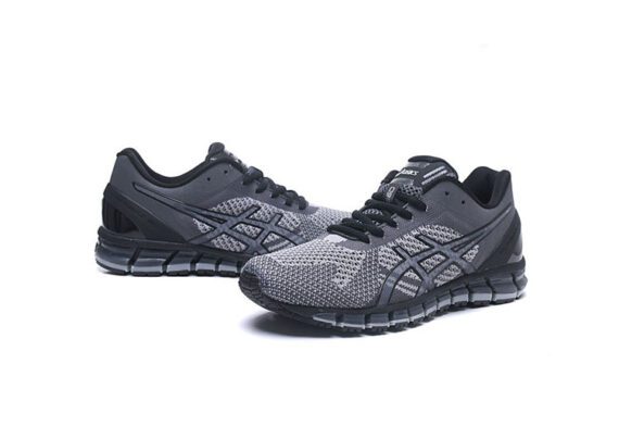 ⁦נעלי אסיקס-ASICS - KNIT - Light Gray Dark Gray⁩ – תמונה ⁦2⁩