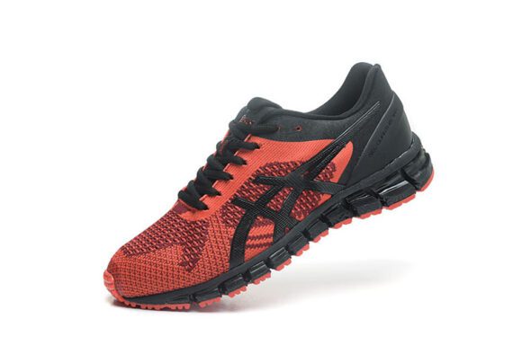 נעלי אסיקס-ASICS - KNIT - Light-Red Black